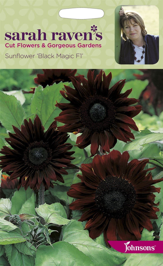 Johnsons Sarah Raven's Sunflower Black Magic F1 20 Seeds