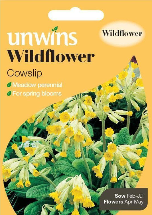 Unwins Wildflower Cowslip 140 Seeds