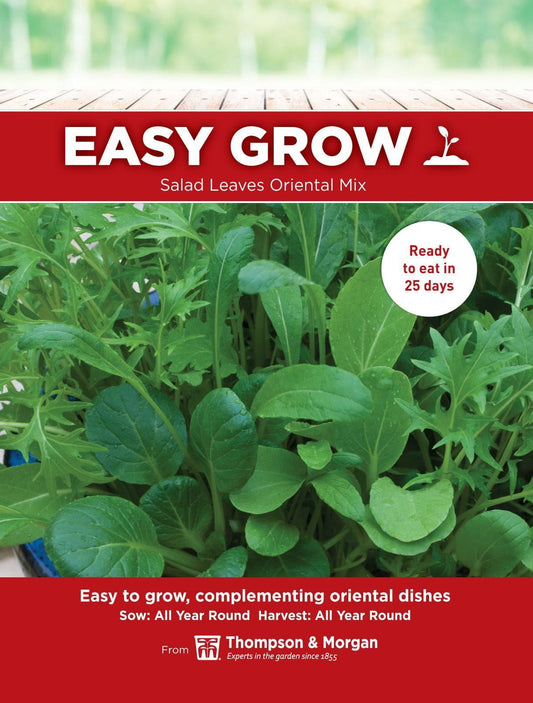 Thompson & Morgan Salad Leaves Oriental Mix 500 Seeds