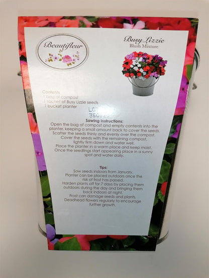 Beautifleur - Busy Lizzie - Metal Planter Seeds