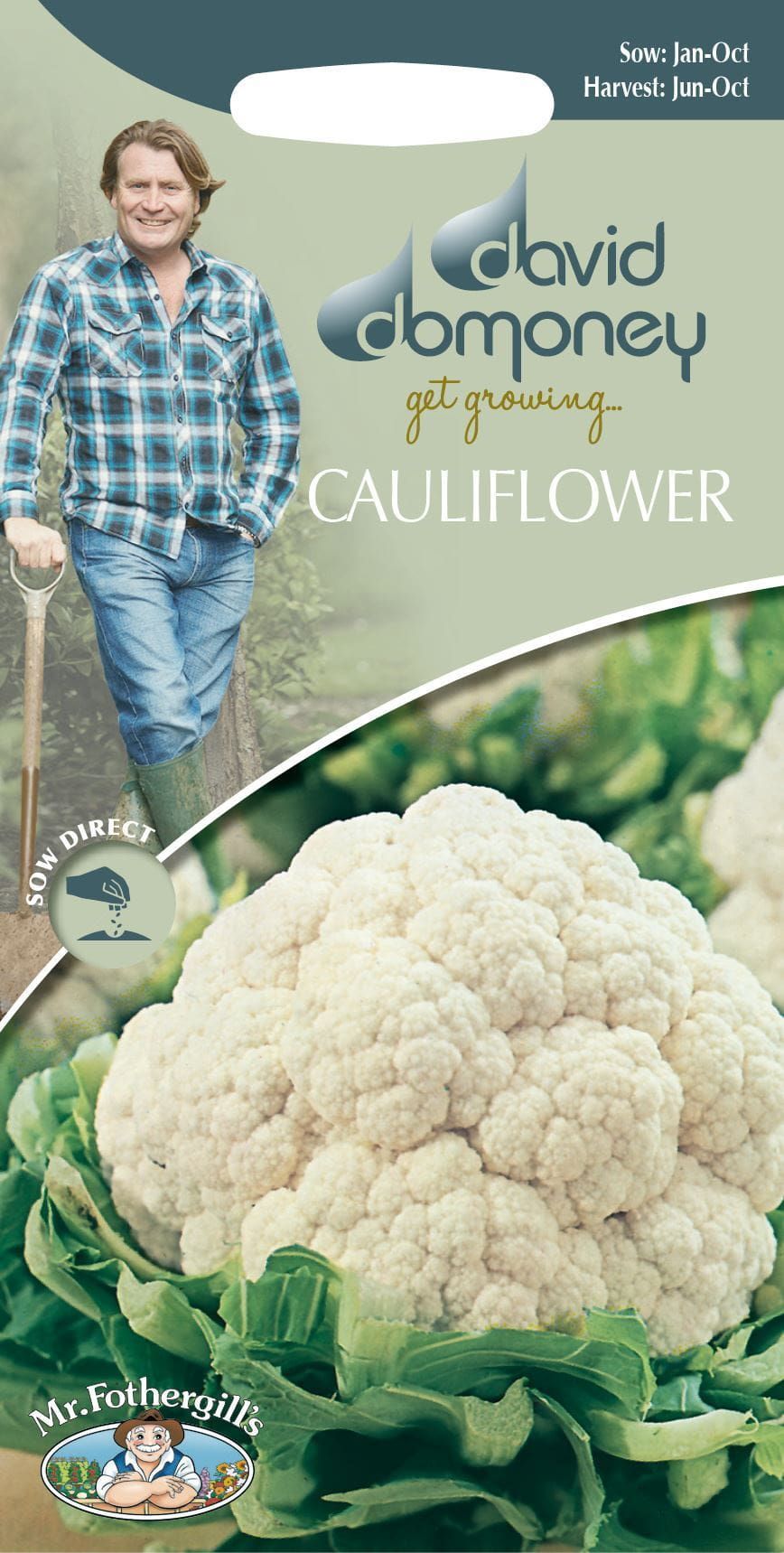 Mr Fothergills - David Domoney - Vegetable - Cauliflower - All Year Round - 200 Seeds