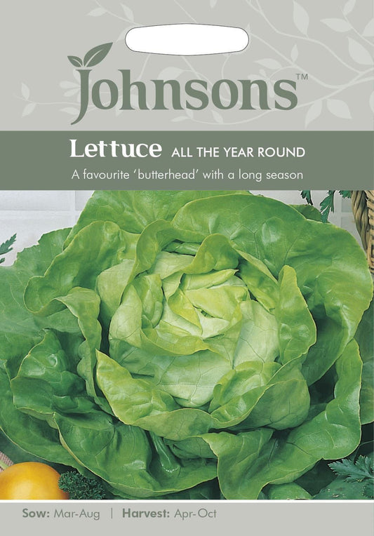 Johnsons Lettuce All The Year Round 1250 Seeds