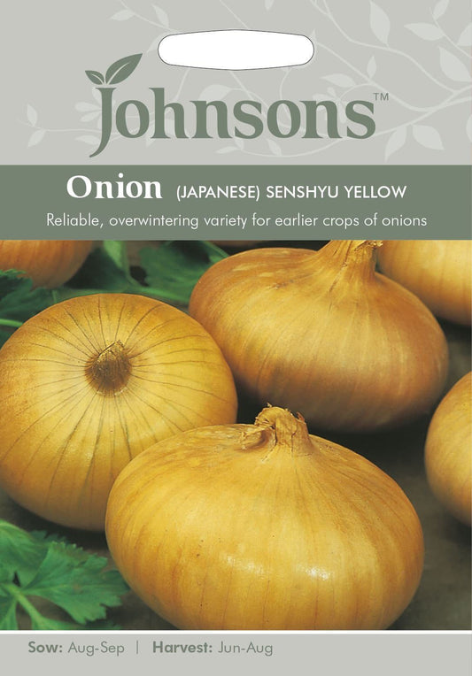 Johnsons Japanese Onion Senshyu Yellow 250 Seeds