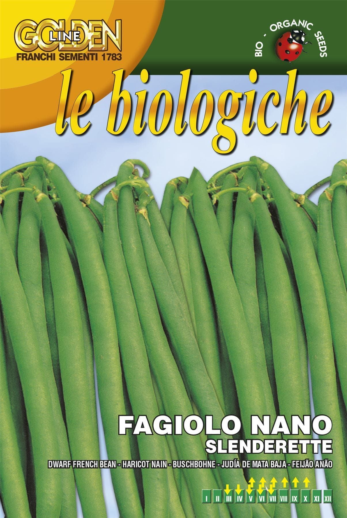 Franchi Organic BIOL59/76 Bean Nano Slenderette Seeds