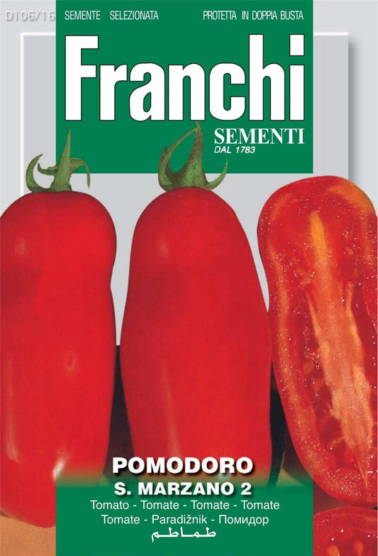 Franchi Seeds of Italy Tomato San Marzano 2 Seeds