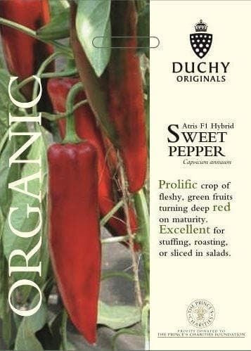 Thompson & Morgan Duchy Original Organic Vegetable Pepper Atris F1 4 Seed