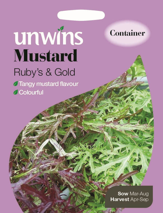Unwins Mustard Ruby's & Gold 400 Seeds
