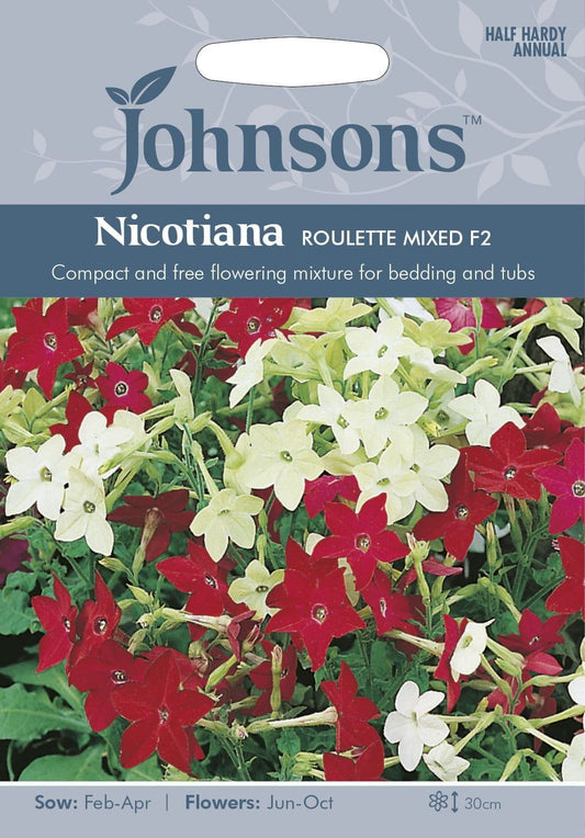 Johnsons Nicotiana Roulette Mixed F2 200 Seeds