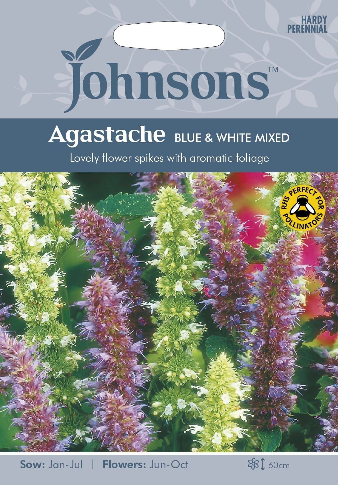 Johnsons Agastache Blue & White Mixed 200 Seeds