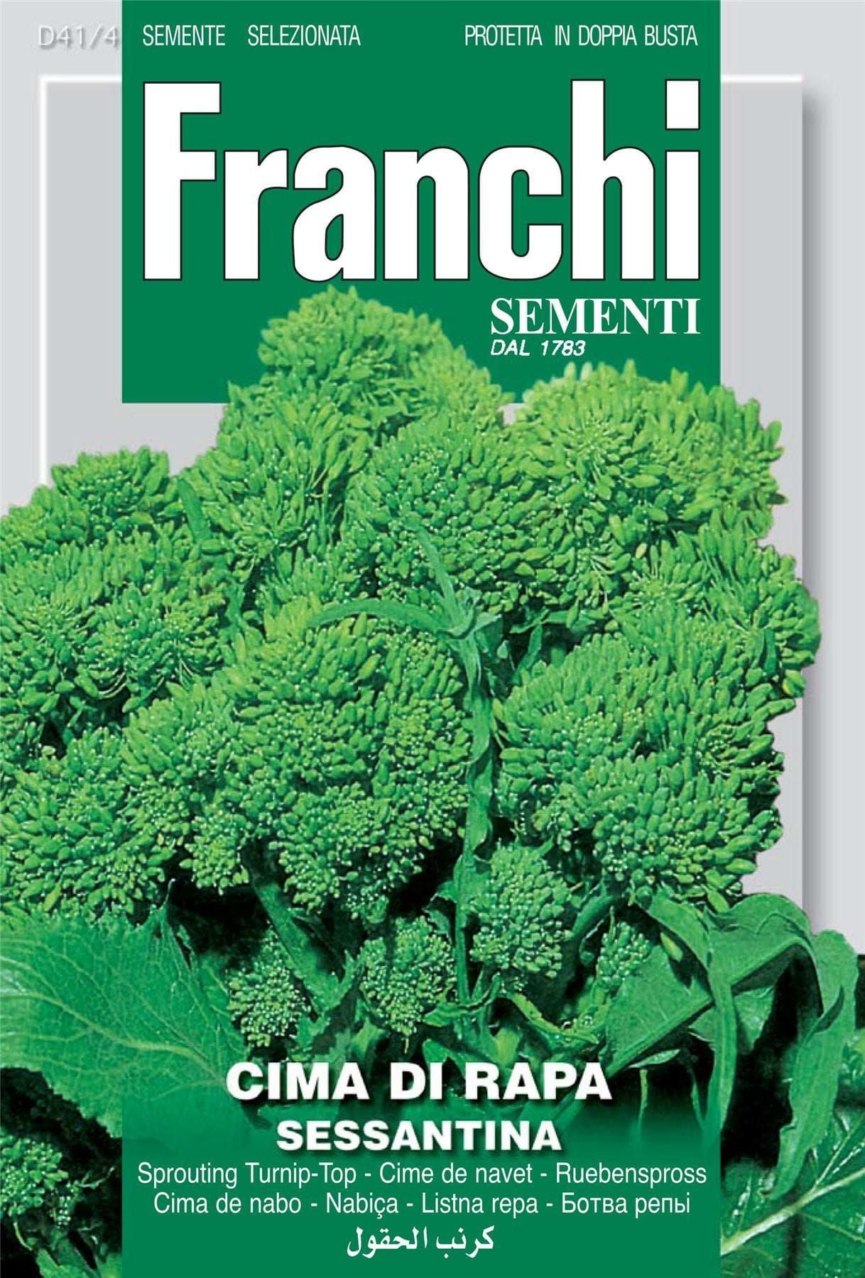 Franchi Seeds of Italy Turnip Tops Sessantina Seeds