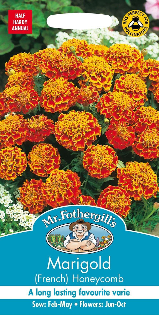 Mr Fothergills Marigold (French) Honeycomb 60 Seeds