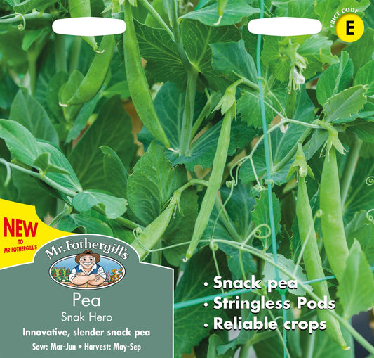 Mr Fothergills - Vegetable - Pea - Snak Hero (Snap) - 150 Seeds