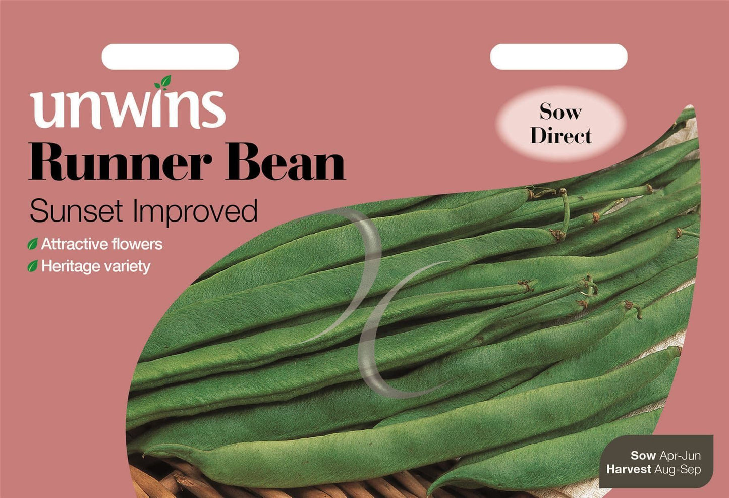 Unwins Runner Bean Sunset Improved 30 Seeds