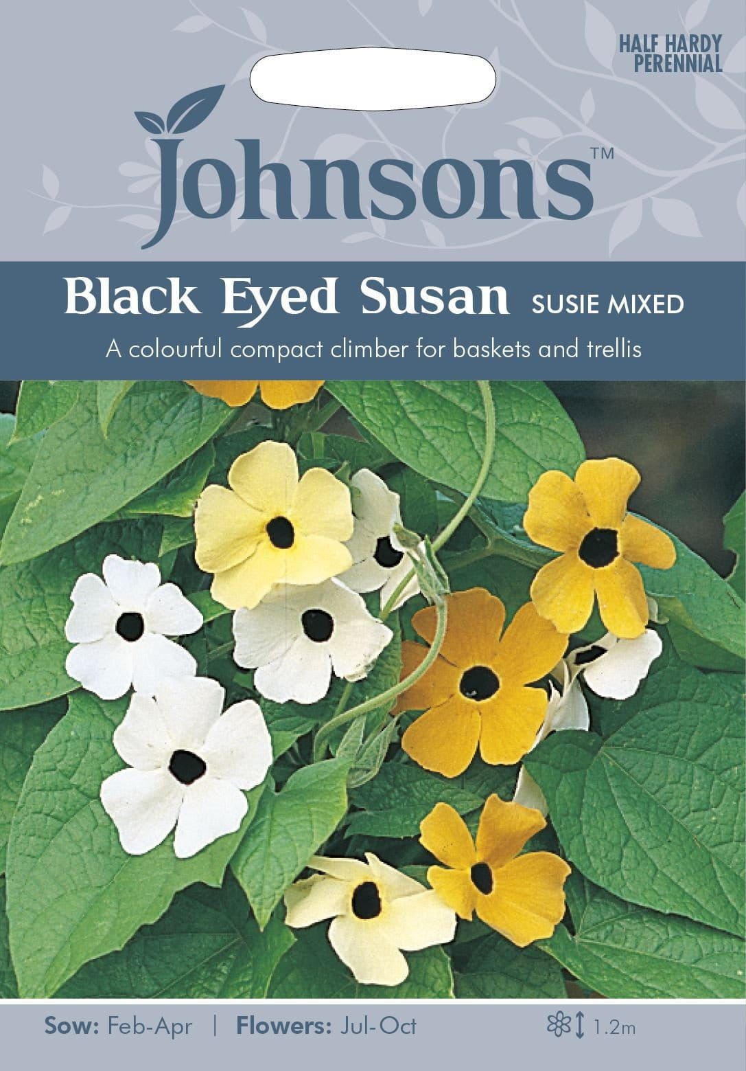 Johnsons Black Eyed Susan Susie Mixed 25 Seeds