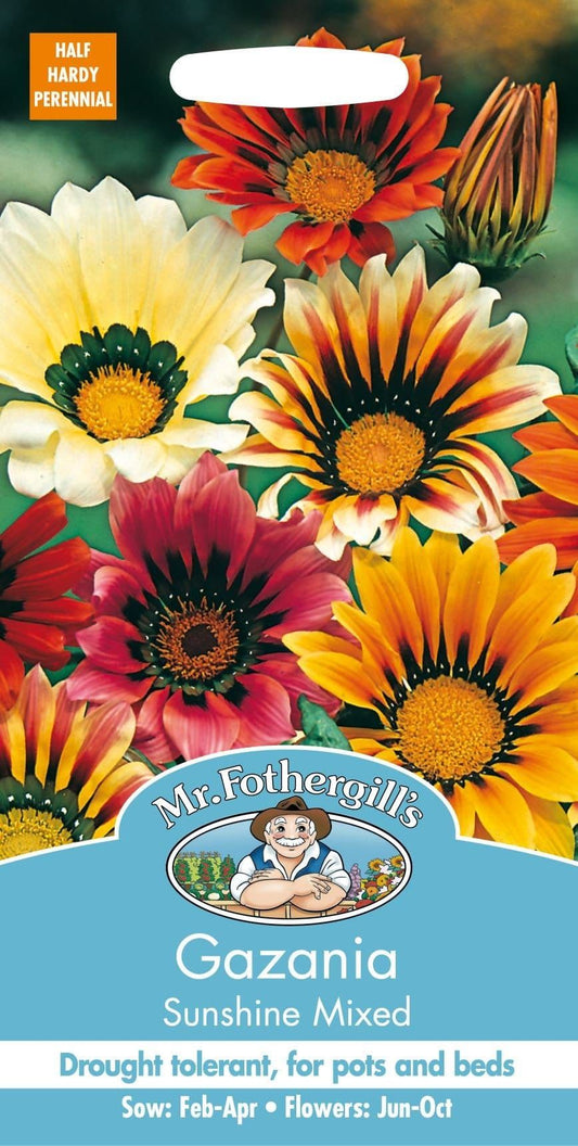 Mr Fothergills Gazania Sunshine Mixed 25 Seeds