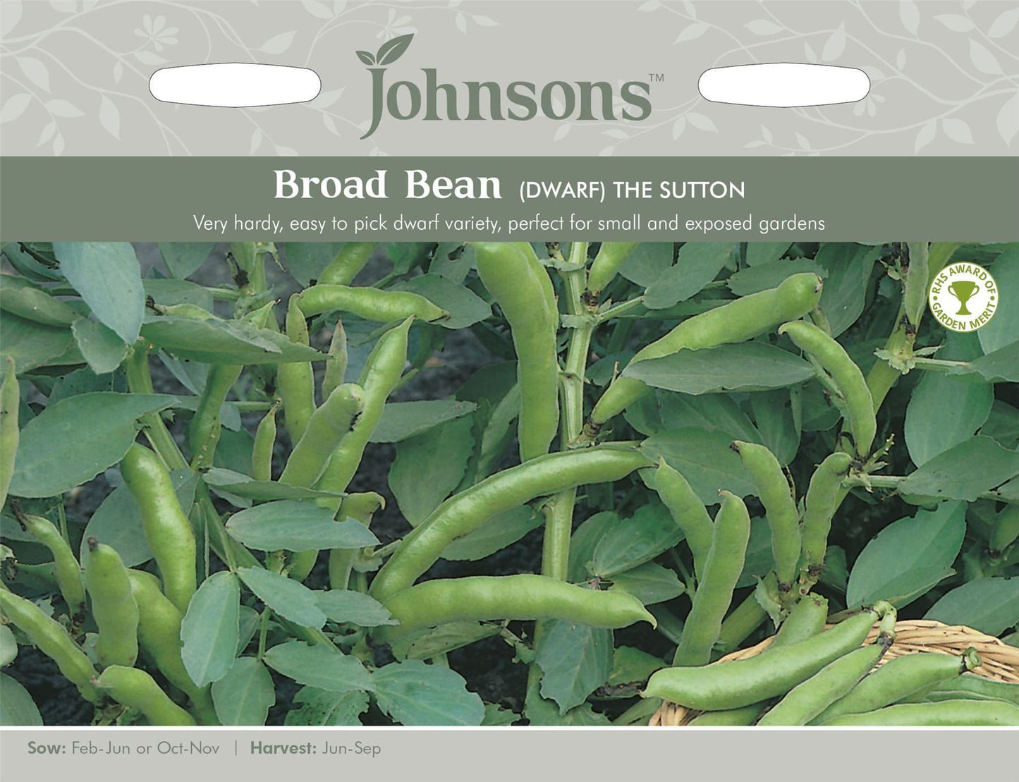 Johnsons Broad Bean The Sutton 50 Seeds
