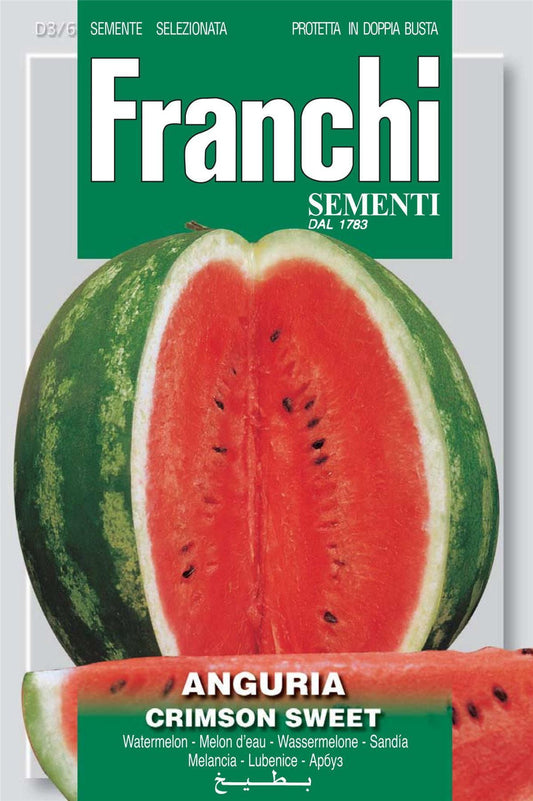Franchi Seeds of Italy - DBO 3/6 - Watermelon - Crimson Sweet - Seeds