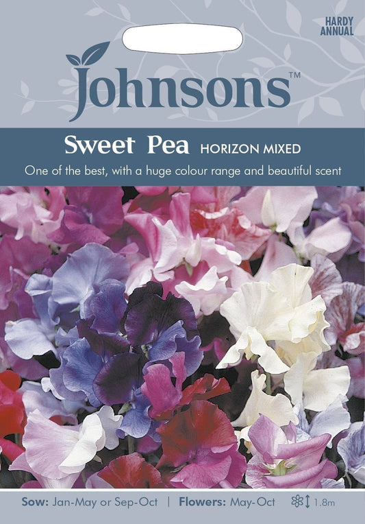 Johnsons Sweet Pea Horizon Mixed 25 Seeds