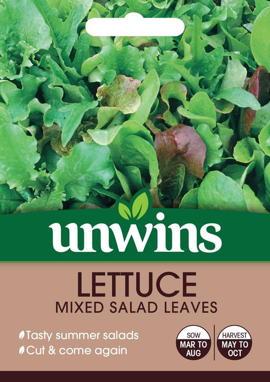 Unwins Lettuce (Leaves) Mixed Salad Leaves 1000 Seeds