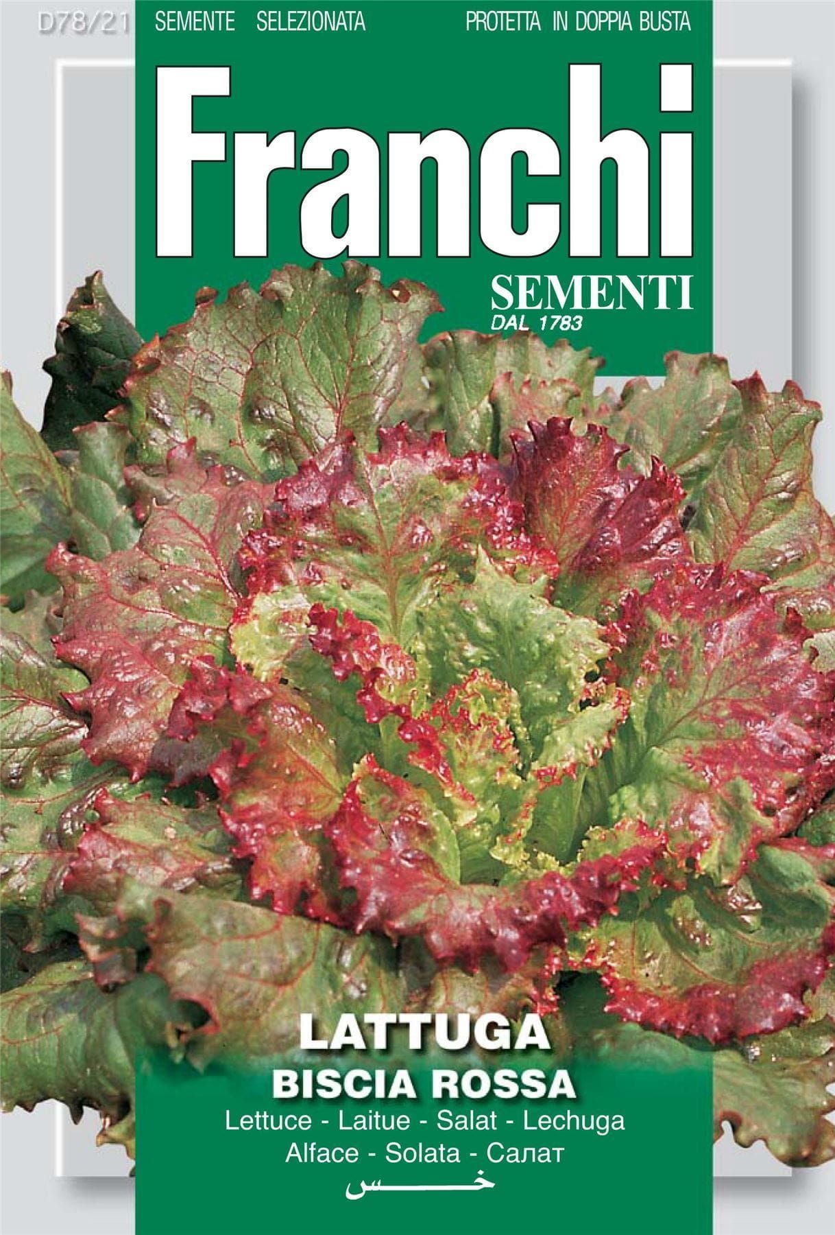 Franchi Seeds of Italy Lettuce Biscia Rossa Seeds