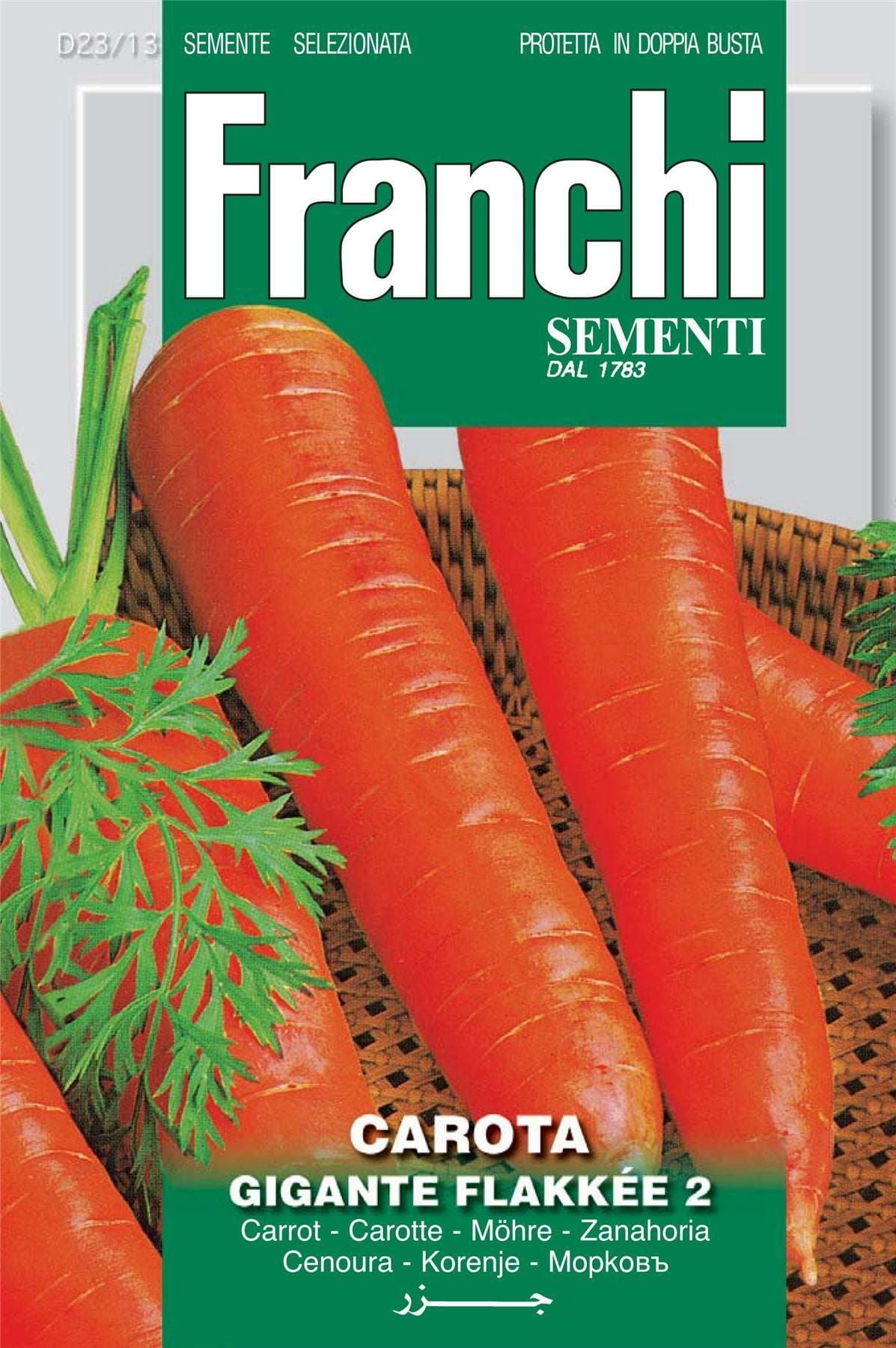Franchi Seeds of Italy Carrot Flakkee 2 Seeds