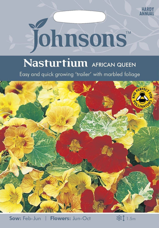 Johnsons Nasturtium African Queen 25 Seeds