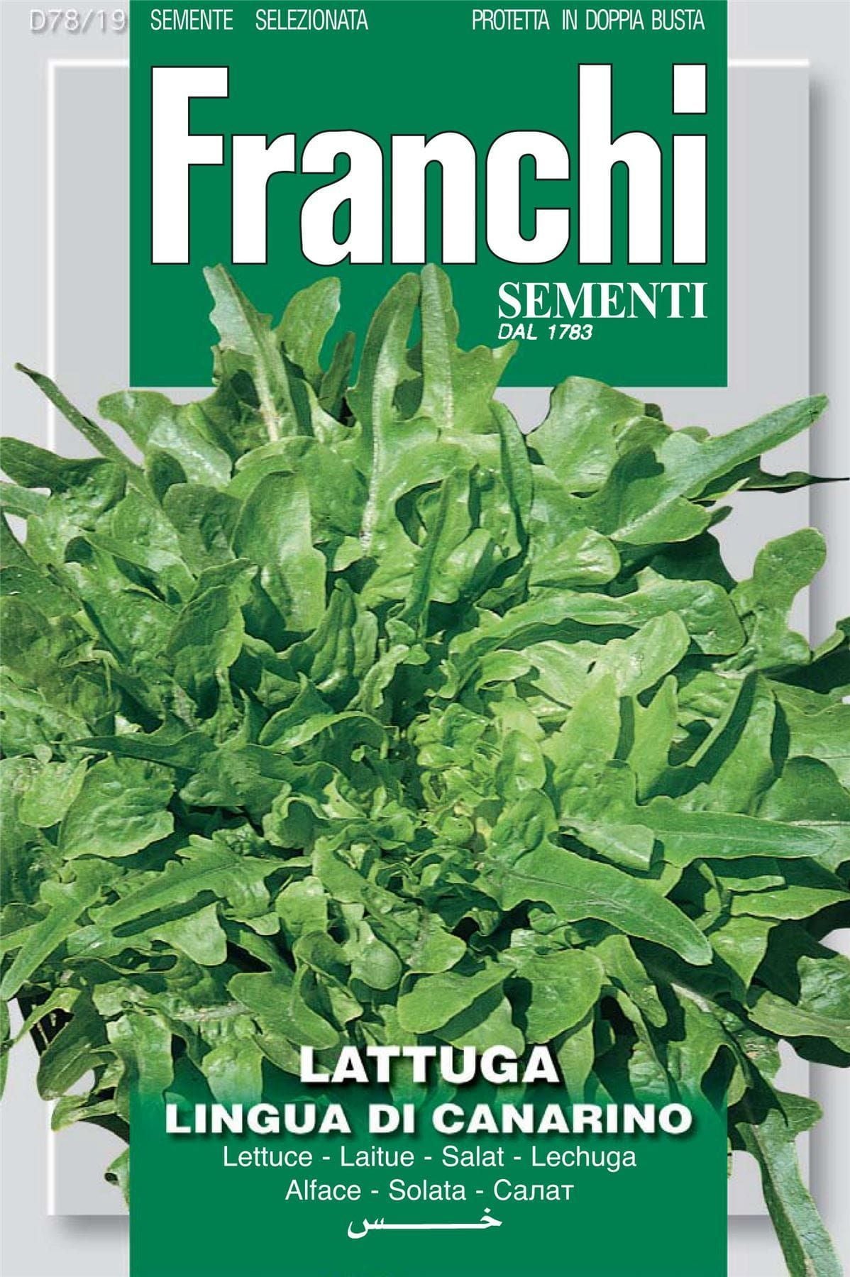 Franchi Seeds of Italy Lettuce Lingua Di Canarino Seeds