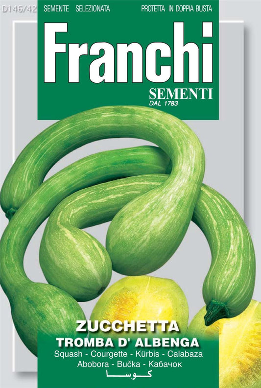 Franchi Seeds of Italy - DBO 146/42 - Courgette - Tromba D'Albenga - Seeds