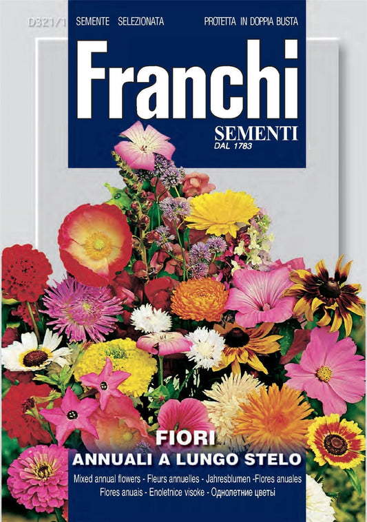 Franchi Seeds of Italy - Flower - FDBF_ 321-1 - Mixed Annual Flowers - Seeds