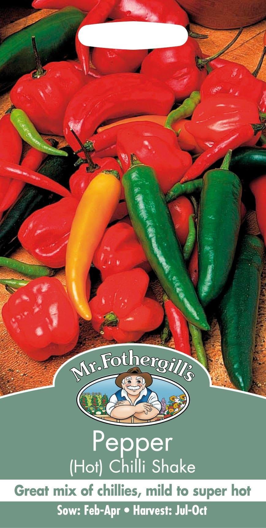 Mr Fothergills Hot Pepper Chilli Shake 30 Seeds