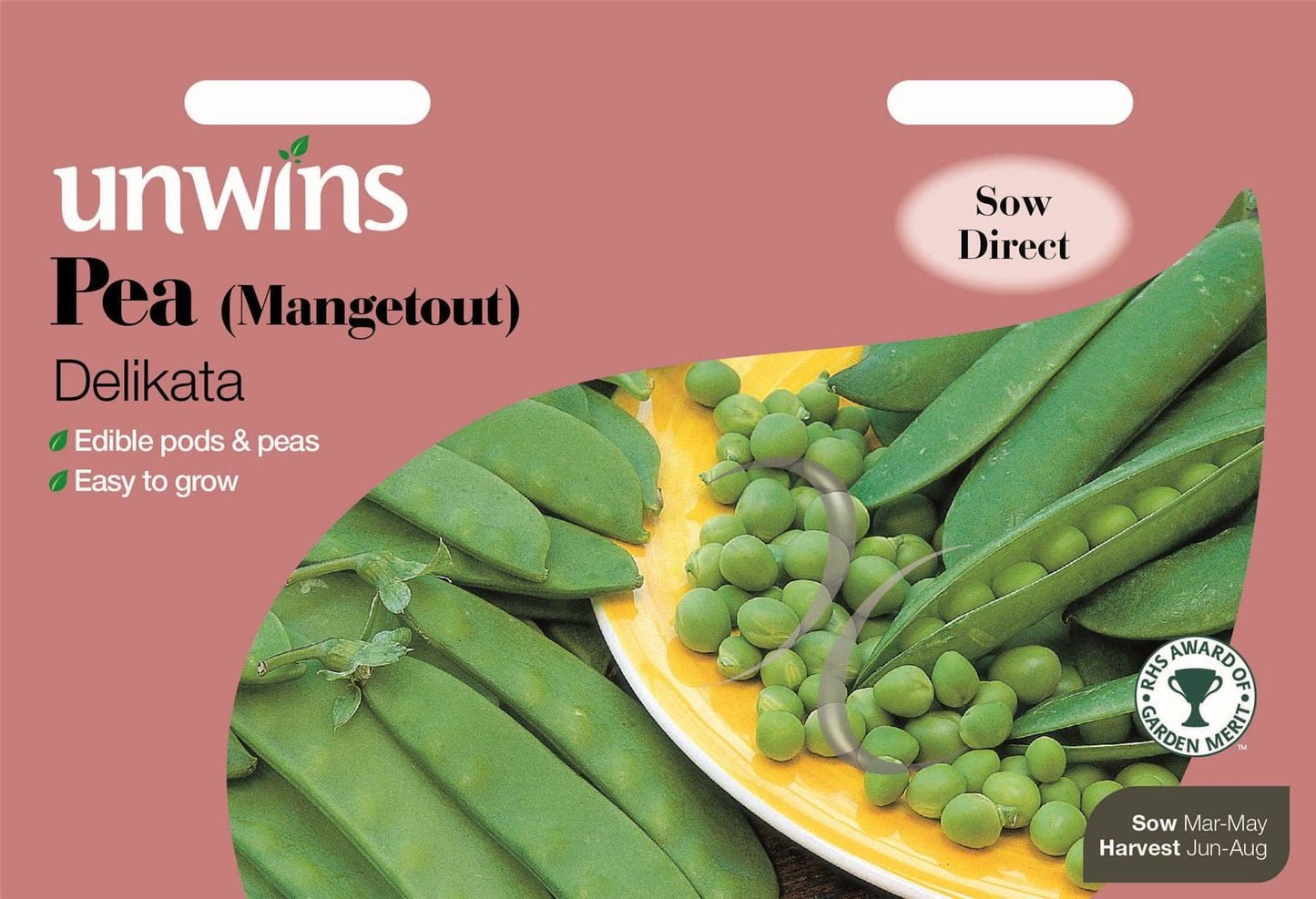 Unwins Pea (Mangetout) Delikata 130 Seeds