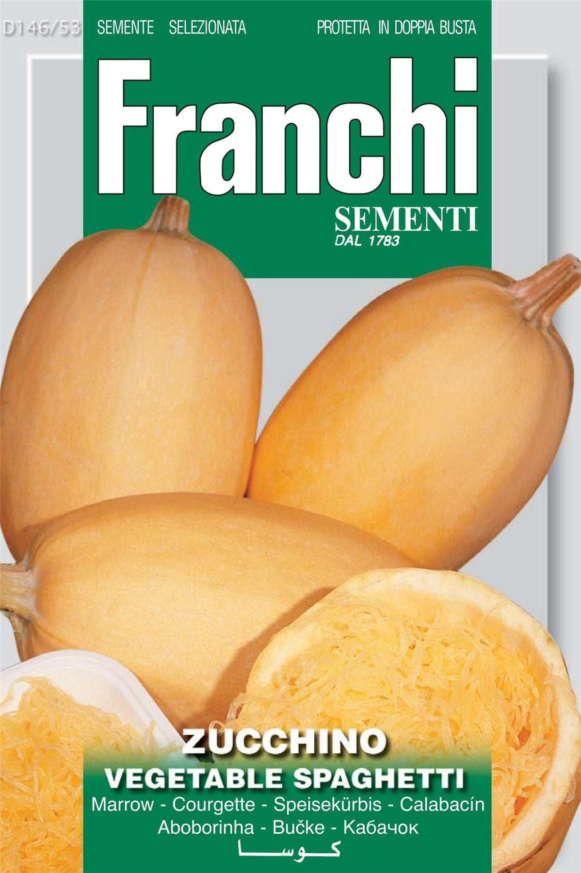 Franchi Seeds of Italy Courgette Vegetable Spaghetti Seeds
