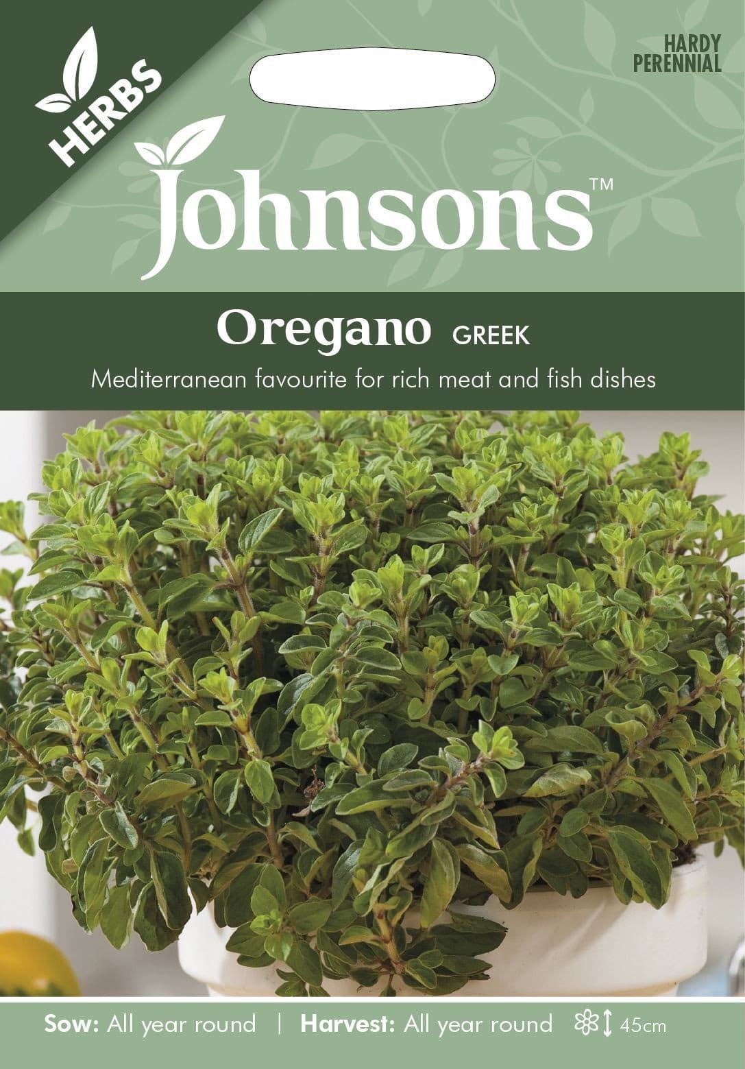 Johnsons Herb Oregano 1500 Seeds