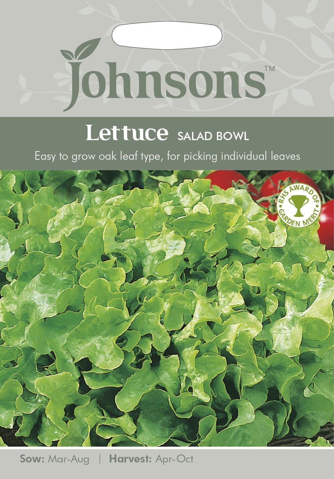 Johnsons Lettuce Salad Bowl 1200 Seeds