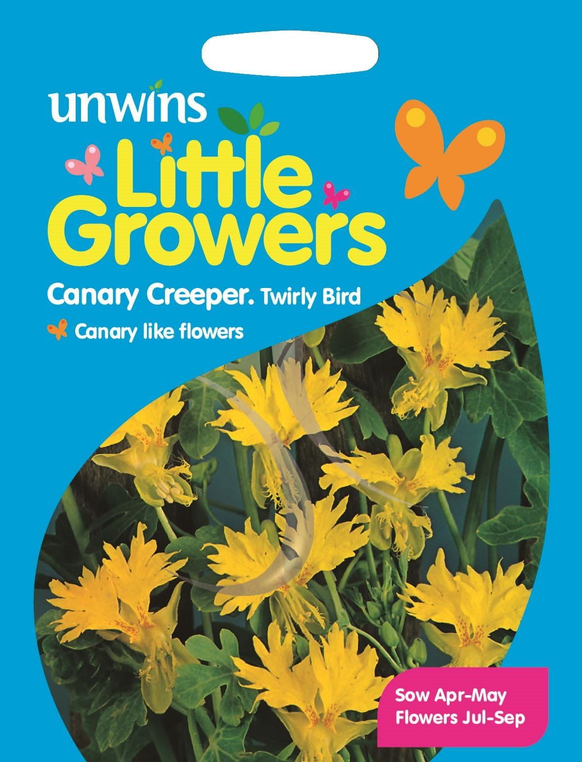 Unwins Little Growers Canary Creeper Twirly Bird 25 Seeds