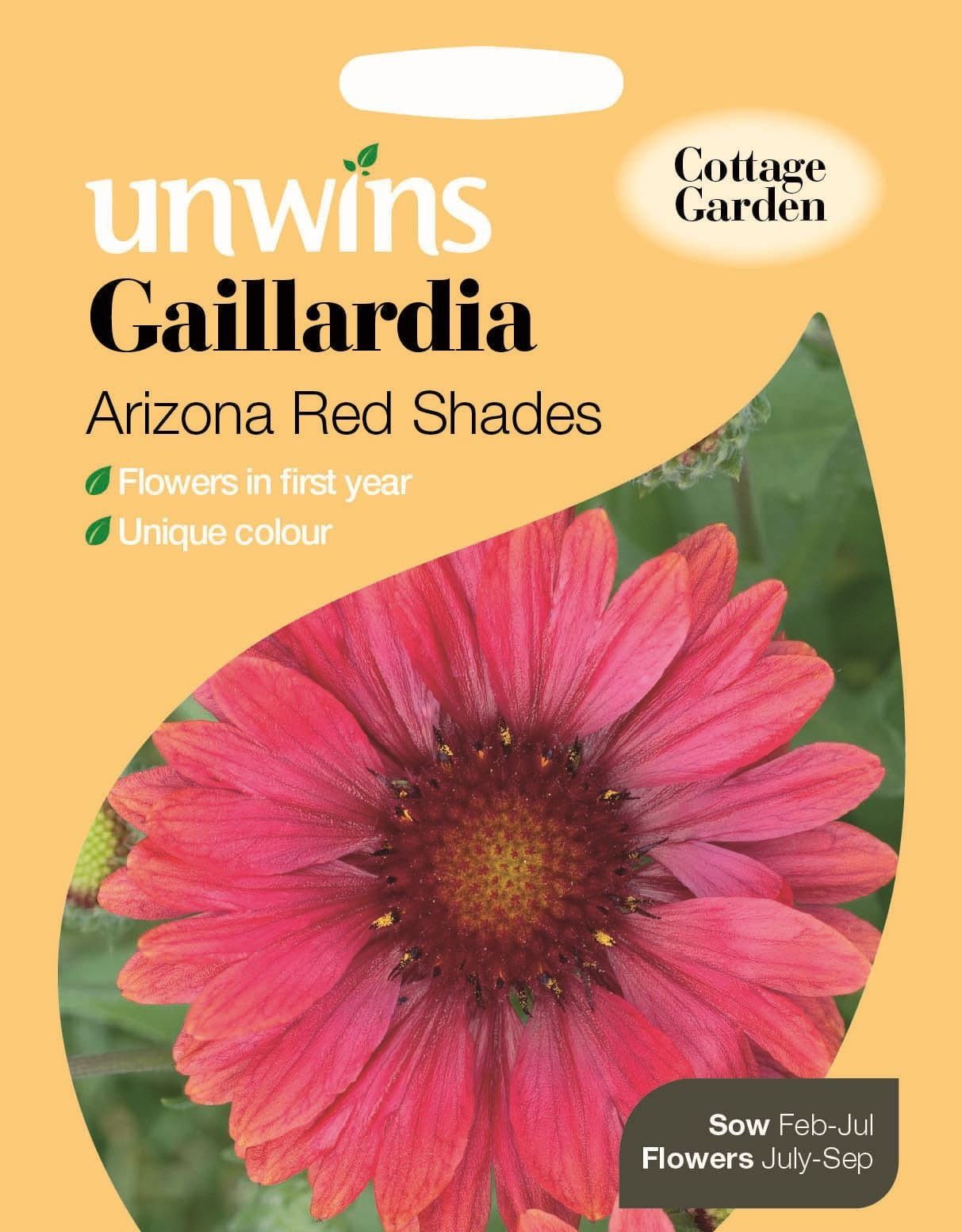 Unwins Gaillardia Arizona Red Shades 20 Seeds