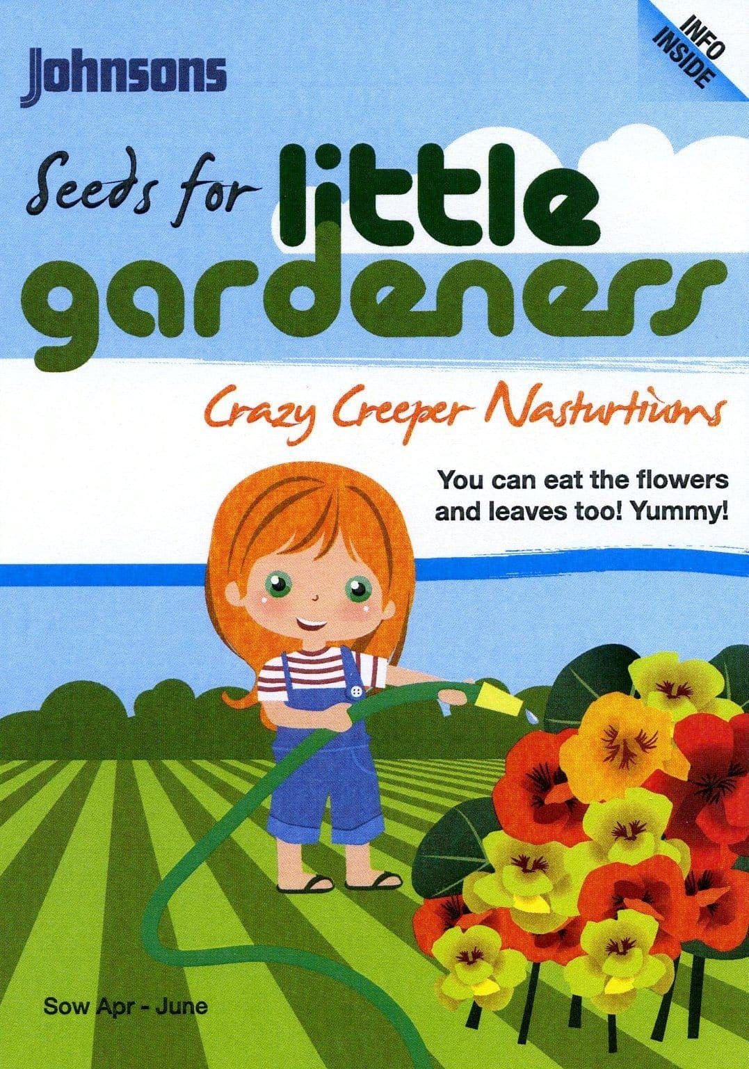 Johnsons Little Gardeners Crazy Creeper Nasturtiums 25 Seeds