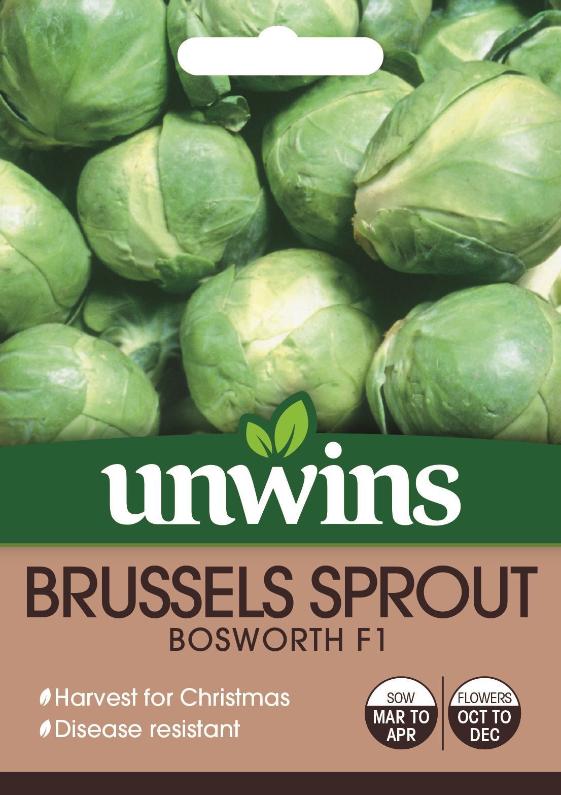 Unwins Brussels Sprout Bosworth F1 - 20 Seeds