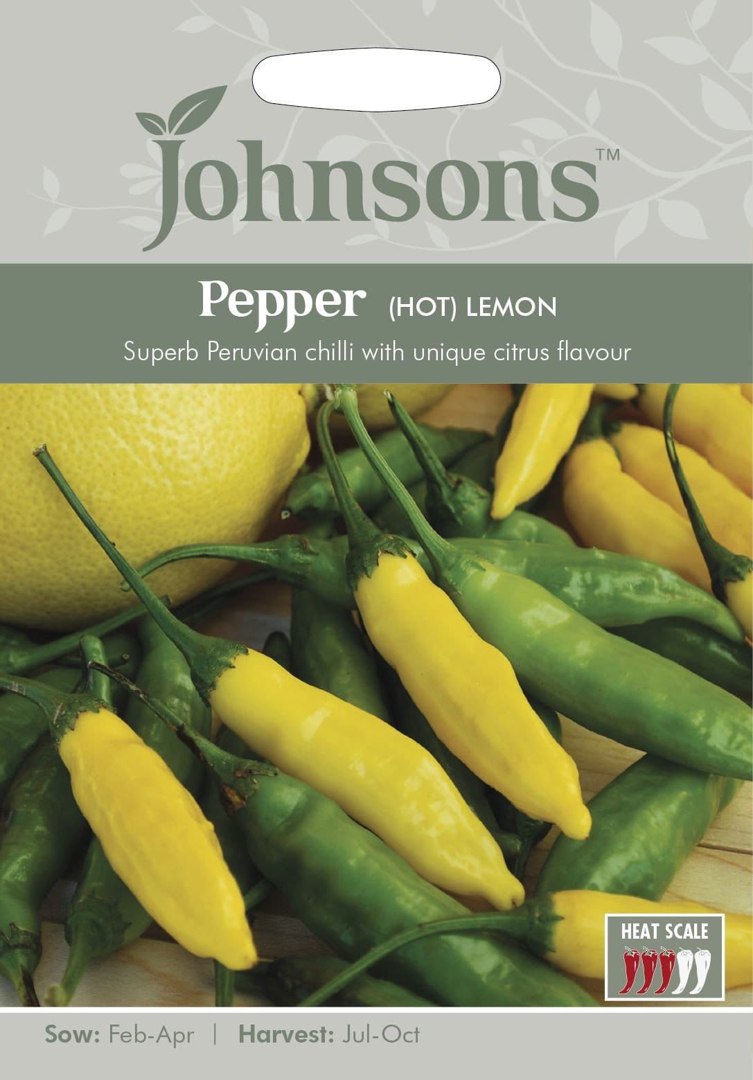 Johnsons Pepper (Hot) Lemon 15 Seeds