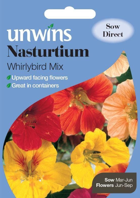 Unwins Nasturtium Whirlybird Mix 30 Seeds