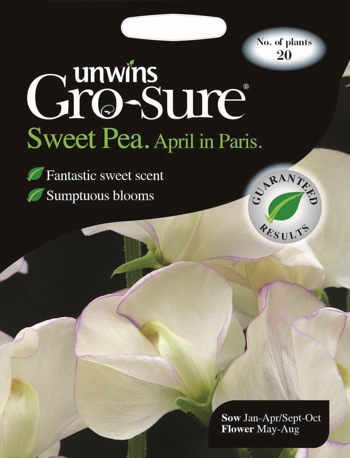 Unwins Sweet Pea April in Paris 21 Seeds