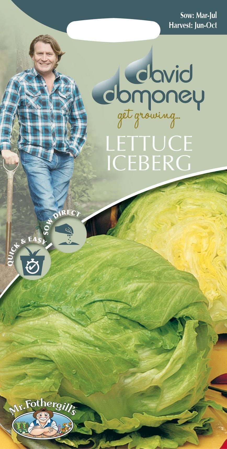 Mr Fothergills - David Domoney - Vegetable - Lettuce Iceberg - Balmoral - 500 Seeds