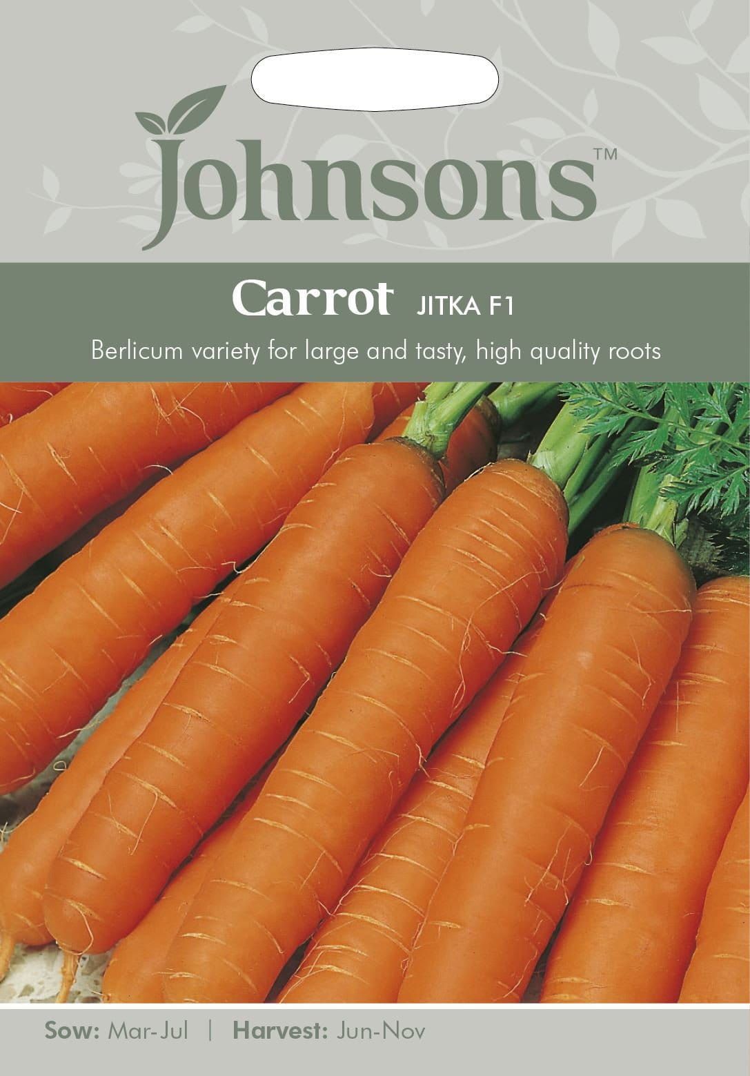 Johnsons Carrot Jitka F1 500 Seeds