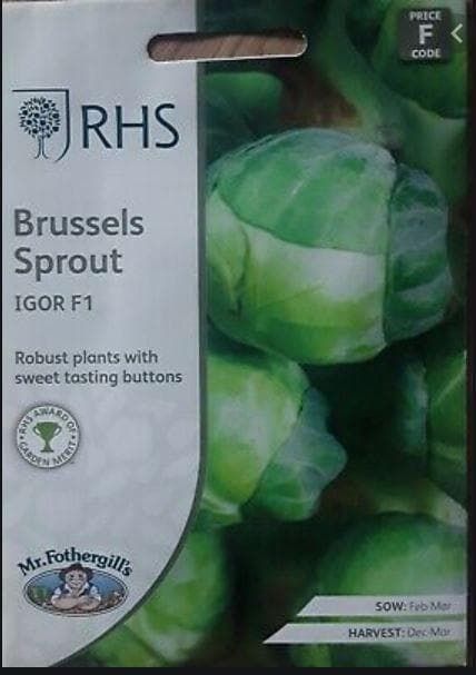 Mr Fothergills - RHS Vegetable - Brussels Sprout Igor F1 - 30 Seeds