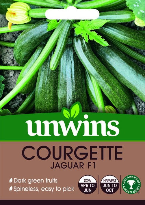 Unwins Courgette Jaguar F1 6 Seeds