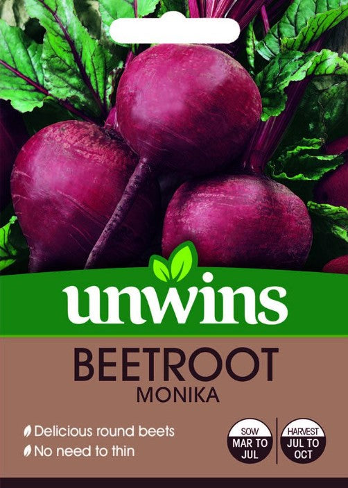 Unwins Beetroot (Round) Monika 200 Seeds