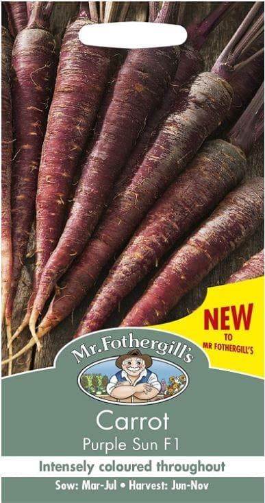 Mr Fothergills - Vegetable - Carrot - Purple Sun F1 Seeds