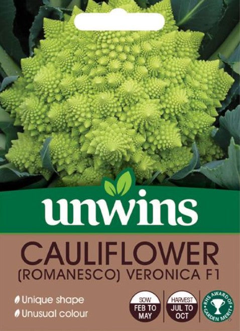 Unwins Cauliflower (Romanesco) Veronica F1 10 Seeds