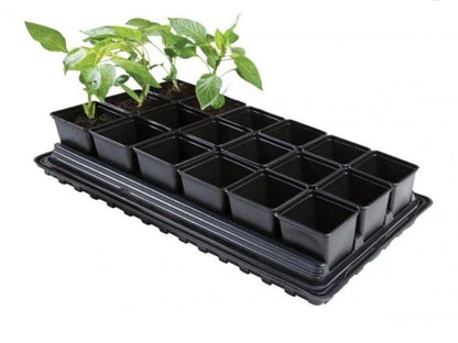 Garland - Professional Vegetable Tray Set (18 x 9cm Sq Pots, Try, Water Tray & Mat)