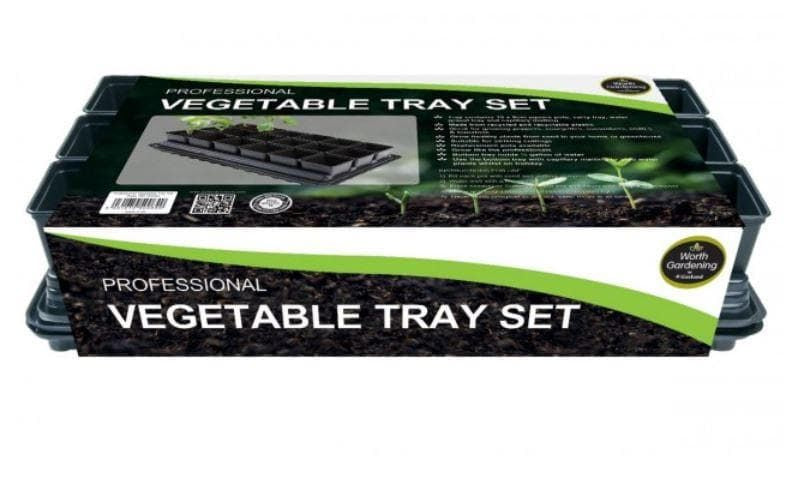 Garland - Professional Vegetable Tray Set (18 x 9cm Sq Pots, Try, Water Tray & Mat)